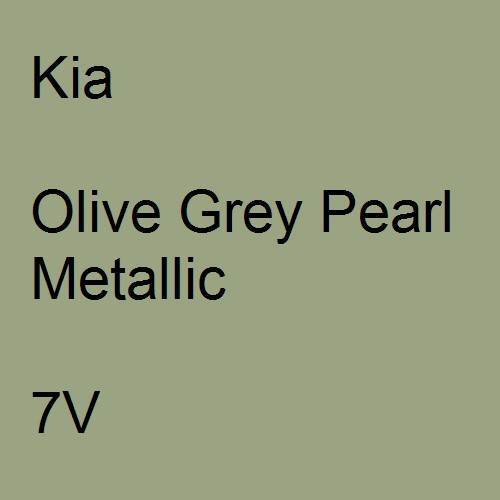 Kia, Olive Grey Pearl Metallic, 7V.